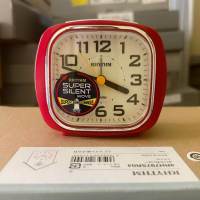 RHYTHM丽声闹钟扫秒贪睡学生环保树脂夜光夜灯 CRE847WR01