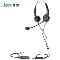 北恩(HION) 双耳耳机FOR630D+B8 呼叫中心话务耳机 B8+USB接口+智能主动降噪/调节音量