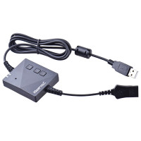 北恩(HION) B9 耳麦转接线USB插头+主动降噪+音量调节+麦克风闭音