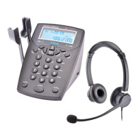 北恩(HION) VF560+FOR900D呼叫中心客服专用耳麦电话机电销坐席话务员耳机座机 选配FOR900D双耳