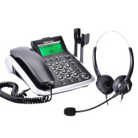 北恩(HION) V200+FOR600D商务办公话机呼叫中心客服专用耳麦电话机话务员耳机座机 选配FOR600D双耳