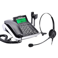 北恩(HION) V200+DH90商务办公话机呼叫中心客服专用耳麦电话机话务员耳机座机 选配DH90单耳