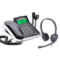 北恩(HION) V200+FOR700D商务办公话机呼叫中心客服专用耳麦电话机话务员耳机座机 选配FOR700D双耳