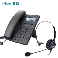 北恩(HION) S900 IP电话 SIP网络电话机呼叫中心话务员座机 S900网络电话+选配FOR680舒适降噪单耳