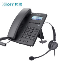 北恩(HION) S900 IP电话 SIP网络电话机呼叫中心话务员座机 S900网络电话+选配FOR900舒适降噪单耳
