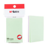 晨光(M&G)YS-09文具100张多彩便利贴 粘性便签纸留言贴 76*51mm记事便签本子 颜色随机 20包装