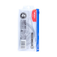 晨光(M&G)文具ARL96042 学生考试绘图套尺15cm直尺+三角尺*2+量角器 4件套 套装 5套