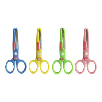 晨光(M&G)FSS91302 文具127mm学生剪刀 开学童卡通包头手工剪纸刀 米菲系列小剪刀 5把装 颜色随机