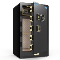 虎牌 保险柜家用办公小型指纹密码WiFi保险箱全钢防盗可入墙财务专用保密保管柜 博瑞系列80cm 钢琴黑