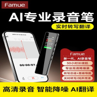 梵沐 Famue智能ai录音笔 随身转文字神器专业高清降噪律师会议记录设备 L11AI-64G