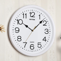 丽声(RHYTHM) 日本丽声挂钟北欧客厅圆形创意时钟 时尚简约现代家用数字石英钟 CMG734NR03