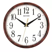 RHYTHM 丽声日本丽声挂钟 客厅卧室简约钟表装饰创意家用座挂一体石英钟 CMG890DR06