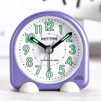 日本丽声(RHYTHM)钟表创意卧床头学生儿童可爱闹钟 夜光懒人钟表 CRE229NR04