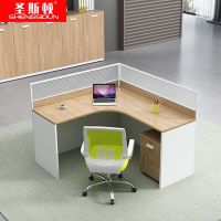 圣斯顿S-HB1515 职员屏风卡座办公位1500*1500*750-1200mm(套)欧橡+白色