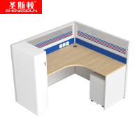 圣斯顿 Z-CJ160160-12C 1600*1600*1200mm 屏风工位含木制活动柜钢制衣柜 张 蓝/白