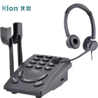 北恩(HION) VF600 耳机电话机套装话务员电话客服外呼叫中心固定电话座机 V600+选配FOR900D 双耳
