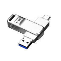 忆捷(EAGET)CF20 手机U盘Type-C USB3.0 双接口手机电脑多 旋转优盘 金属 32GB
