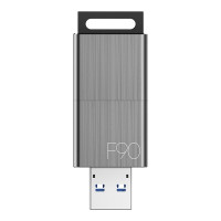 忆捷(EAGET)F90 U盘 USB3.0 高速金属推拉式车载商务优盘 防尘防水防震256GB