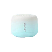 忆捷(EAGET)EK01-蓝色 蓝牙音箱 360度环绕立体声震撼低音音效 蓝牙V5.1播放小巧便携迷你