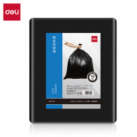 得力(deli) DP742 清洁劳保-垃圾袋平口平底120*140cm(黑)(50只/包)