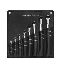 扳手 得力/deli DL150008T 梅花扳手 高碳钢 8个