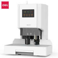 得力(deli)财务凭证装订机 会计凭证单据文件资料档案打孔机 热熔铆管装订机14602