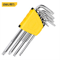 得力(deli)中孔花型内六角9件套T10-T50内六角扳手DL3091