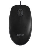 罗技(logitech)B100有线鼠标企业版 黑色