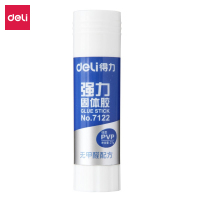 得力(deli)21g强粘性PVP材质固体胶水/胶棒 无甲醛配方 强力持久 12支装 办公用品 7122