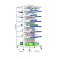 货架 舜灏 SH-YPJ-002 七层 冷轧钢 白色