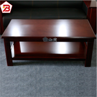 茶几 白寅 人造板 长方形 红棕色