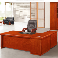 白寅人造板胡桃色办公桌