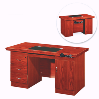 办公桌 白寅 人造板 胡桃色 1人BY-BGZ1418-16