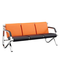 公共椅 白寅 Y-BGY002 黑色 3人