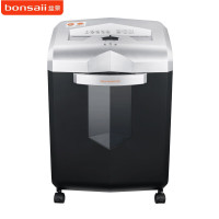 盆景(bonsaii)629碎纸机 纸桶容积23L 单次10张连续碎60分钟 2*8mm粒状