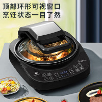 利仁(Liven)家用电饼铛空气炸锅二合一智能煎烤机可拆洗大容量电饼档可视炸锅自动搅拌加深煎饼锅KZ-D1012