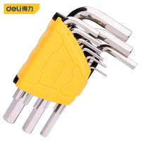扳手 得力/deli DL230009 内六角扳手套装 铬钒合金钢 9个