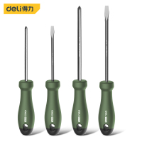 得力(deli)螺丝批螺丝起子组套套装维修工具4件套清雅绿 HT1004L
