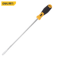 得力(deli) 12支 一字螺丝刀 加长螺丝批带磁性多功能起子改锥 [8×300mm ]DL6383001