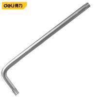 得力(deli)10把装 花型内六角扳手 铬钒钢雾面长型中孔花型内六角扳手DL2145