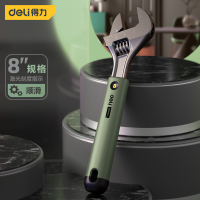 得力/deli HT1508L 活动扳手 高碳钢 1个