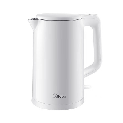 电烧水壶 美的/Midea AEK1769 1.7L 白色 双层不锈钢
