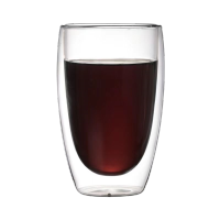 泽赏玻璃杯GN22002 玻璃水杯 双层隔热茶杯 耐热玻璃杯 玻璃咖啡杯