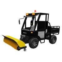 亚伯兰YBL-SX1650SC全封闭驾驶式扫雪车道路扫雪机工厂市政环卫物业除雪机户外清雪车 配滚雪刷+雪铲