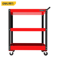得力(deli)三层零件工具车 手推车汽车维修零件柜多功能维修车 DQ02203