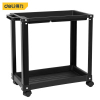 得力(deli)工具车二层手推车 汽车维修收纳柜零件柜维修车 DL433002