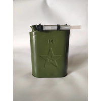 泽赏 ZS0017006铁皮水桶 便携式农用加厚金属桶10L带管