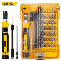 得力(deli)精密螺丝批组套手机钟表维修螺丝刀套装 DL1045D