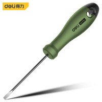 得力(deli)一字螺丝批多规格可选铬钒钢带磁性螺丝批维修工 HT1105L