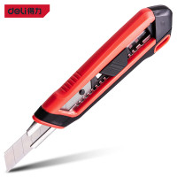 得力(deli)25mm包胶自锁美工刀壁纸刀裁纸刀地毯刀 7刀头 DL025G
